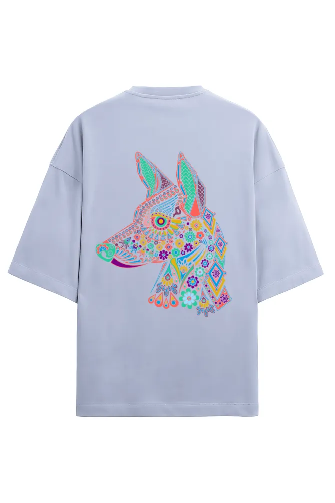 Creative Dog Printed Oversized Unisex T-Shirt