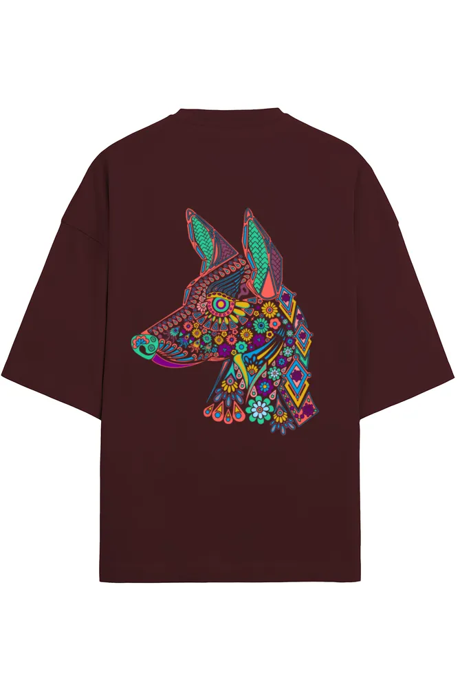Creative Dog Printed Oversized Unisex T-Shirt