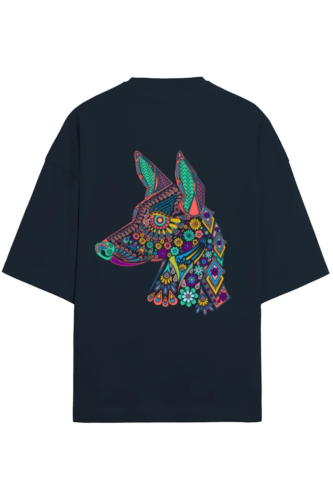 Creative Dog Printed Oversized Unisex T-Shirt