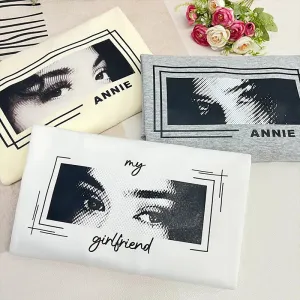 Custom Eyes Sketch Tee – Personalised Art from Photo Gift