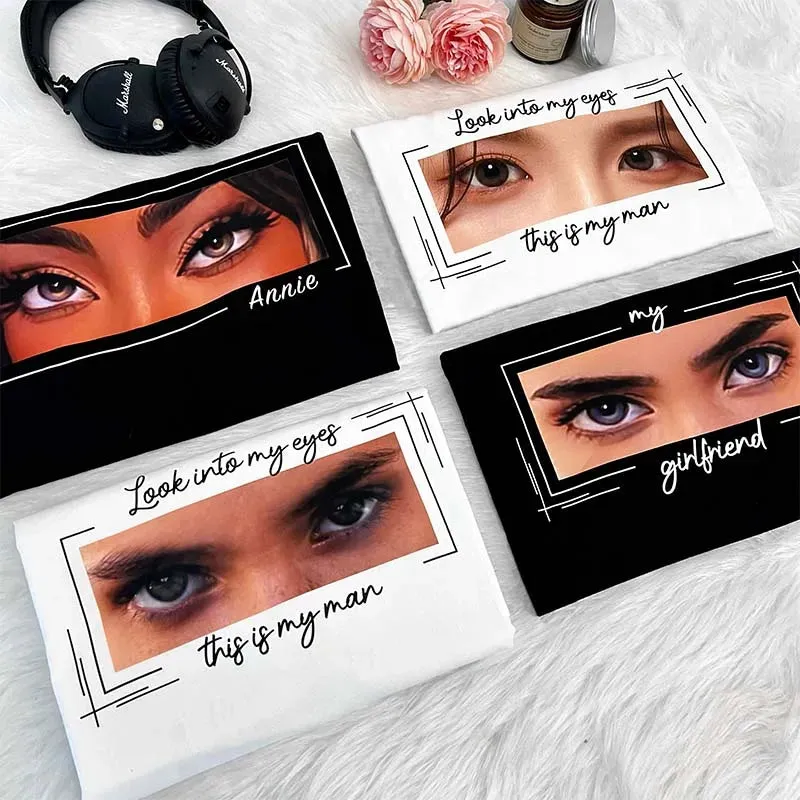 Custom Eyes Sketch Tee – Personalised Art from Photo Gift