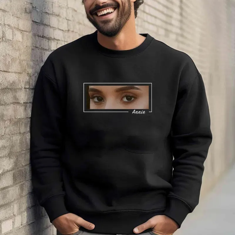 Custom Eyes Sketch Tee – Personalised Art from Photo Gift
