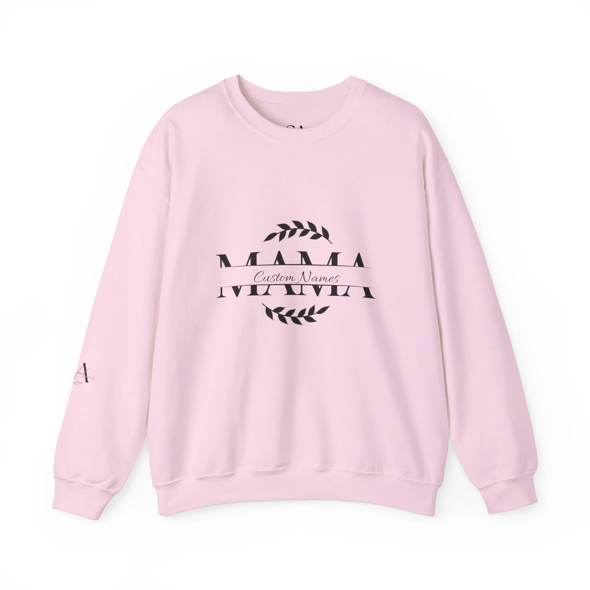 Custom Names Mama Crewnrck Sweatshirt