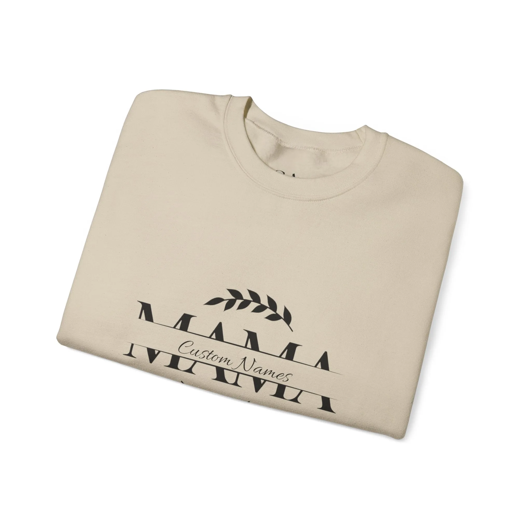 Custom Names Mama Crewnrck Sweatshirt