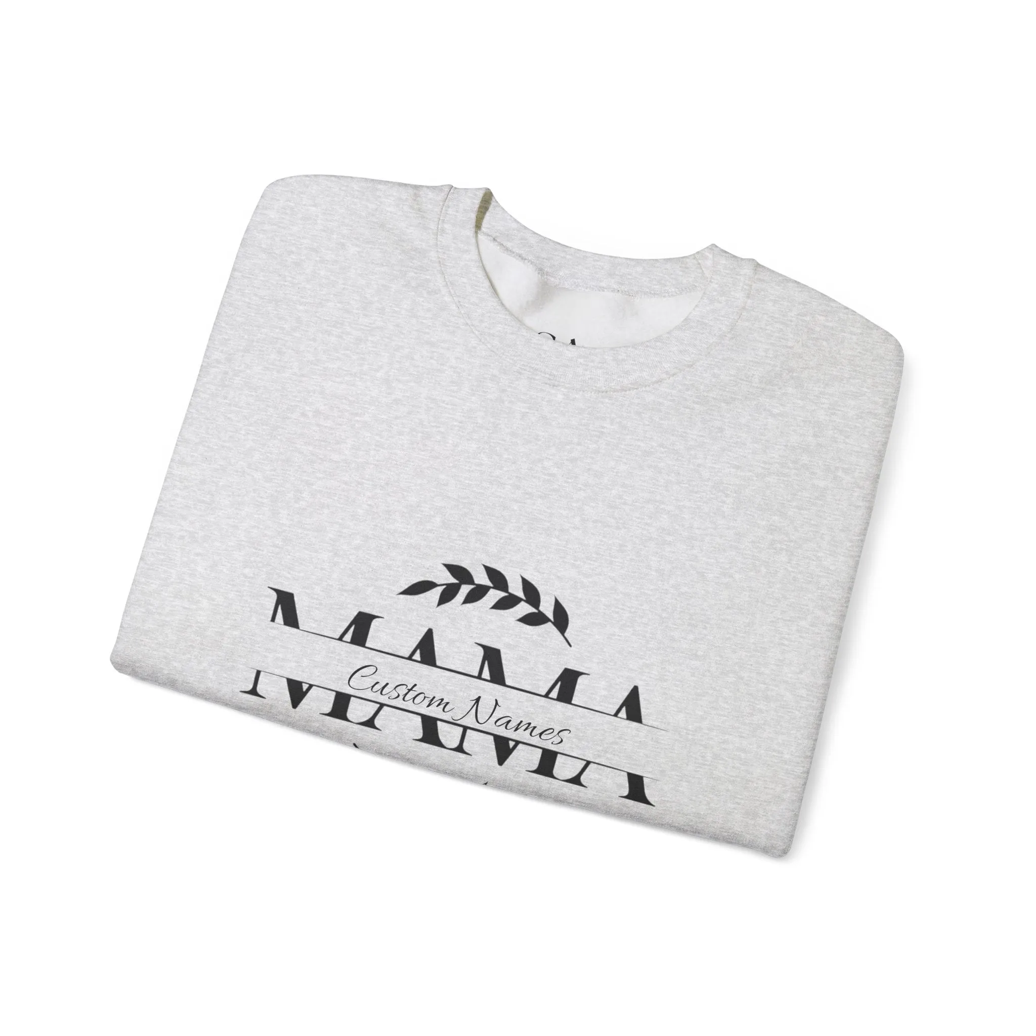 Custom Names Mama Crewnrck Sweatshirt