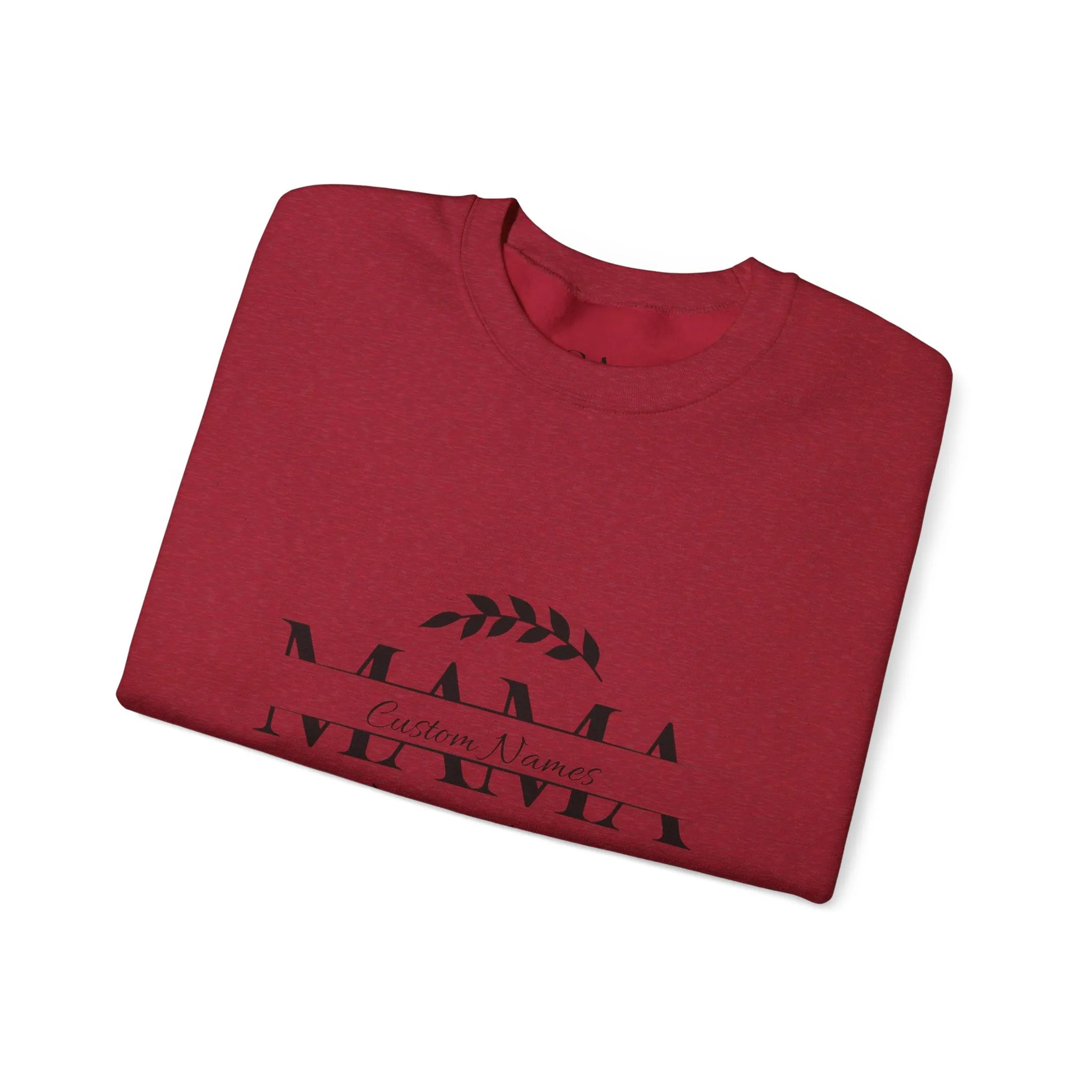 Custom Names Mama Crewnrck Sweatshirt