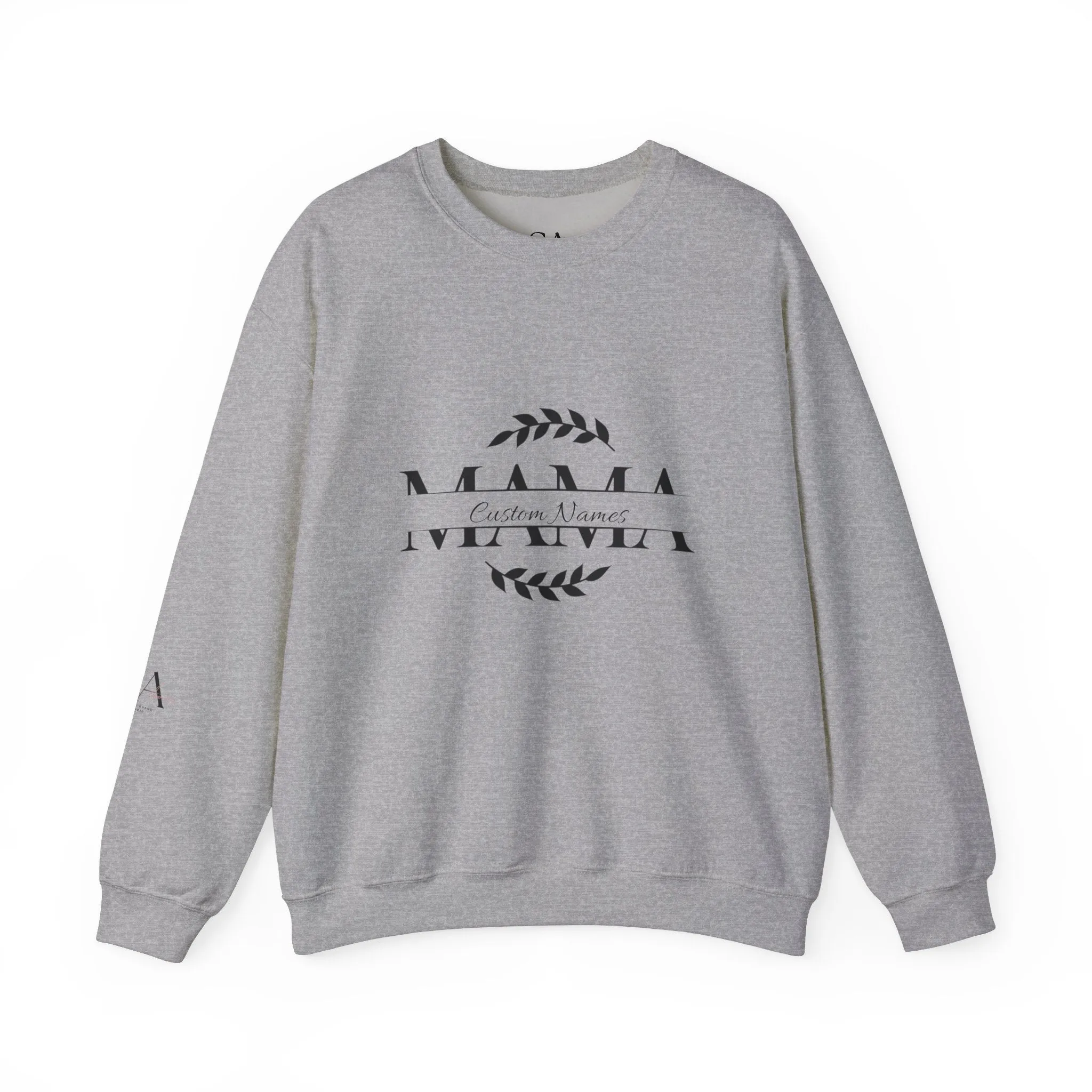 Custom Names Mama Crewnrck Sweatshirt