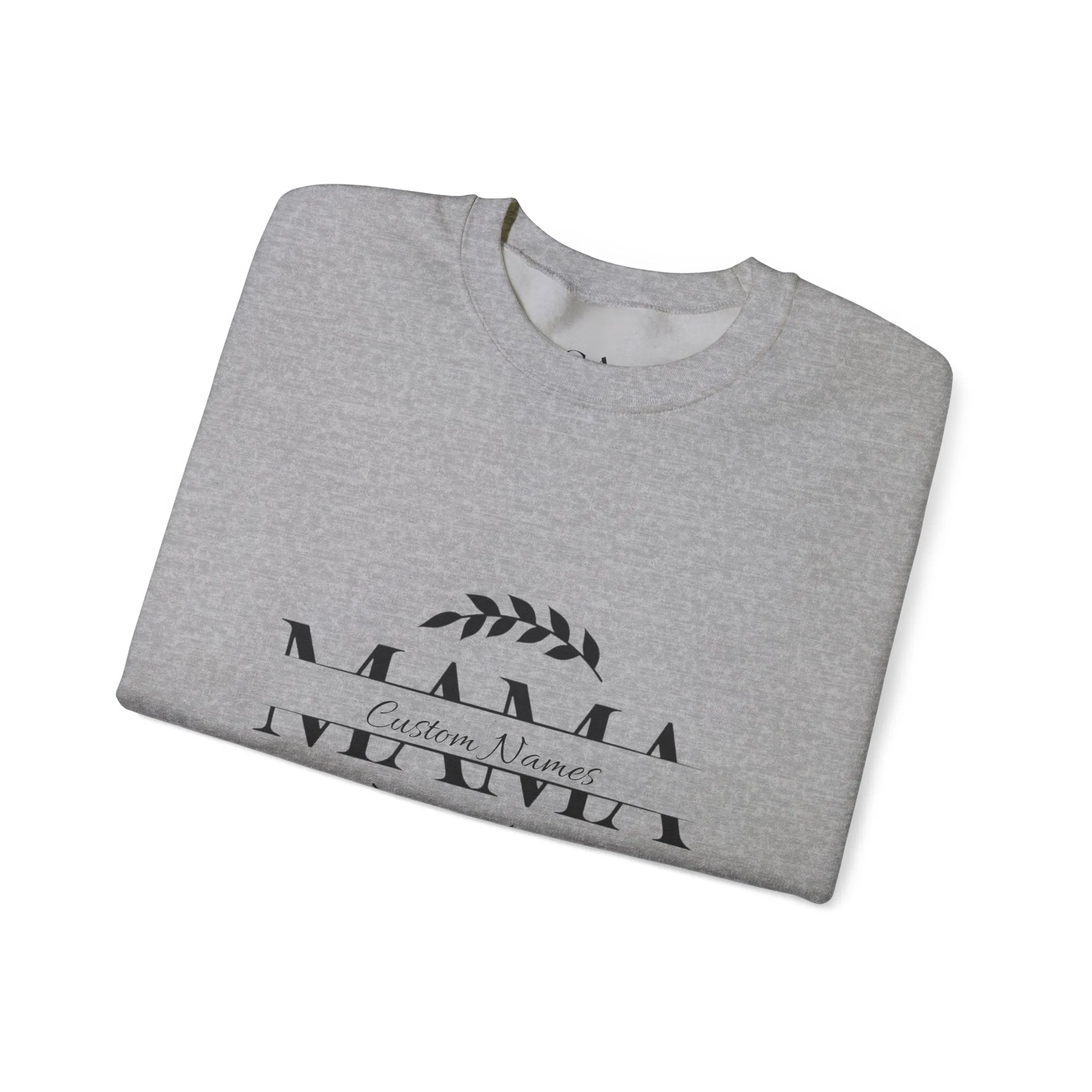 Custom Names Mama Crewnrck Sweatshirt