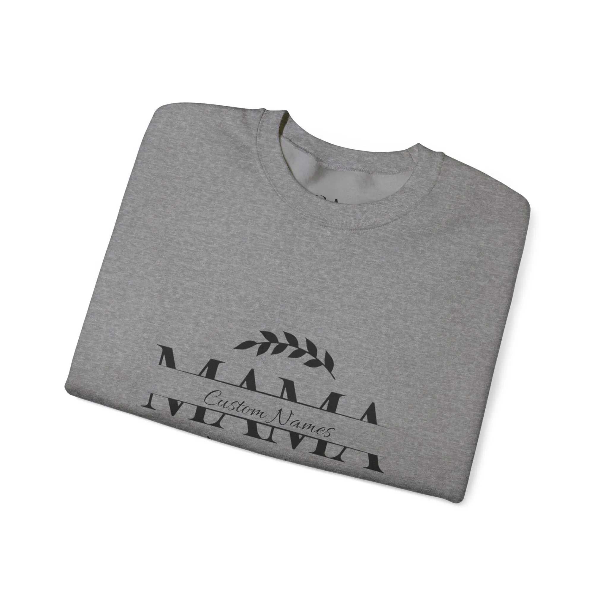 Custom Names Mama Crewnrck Sweatshirt