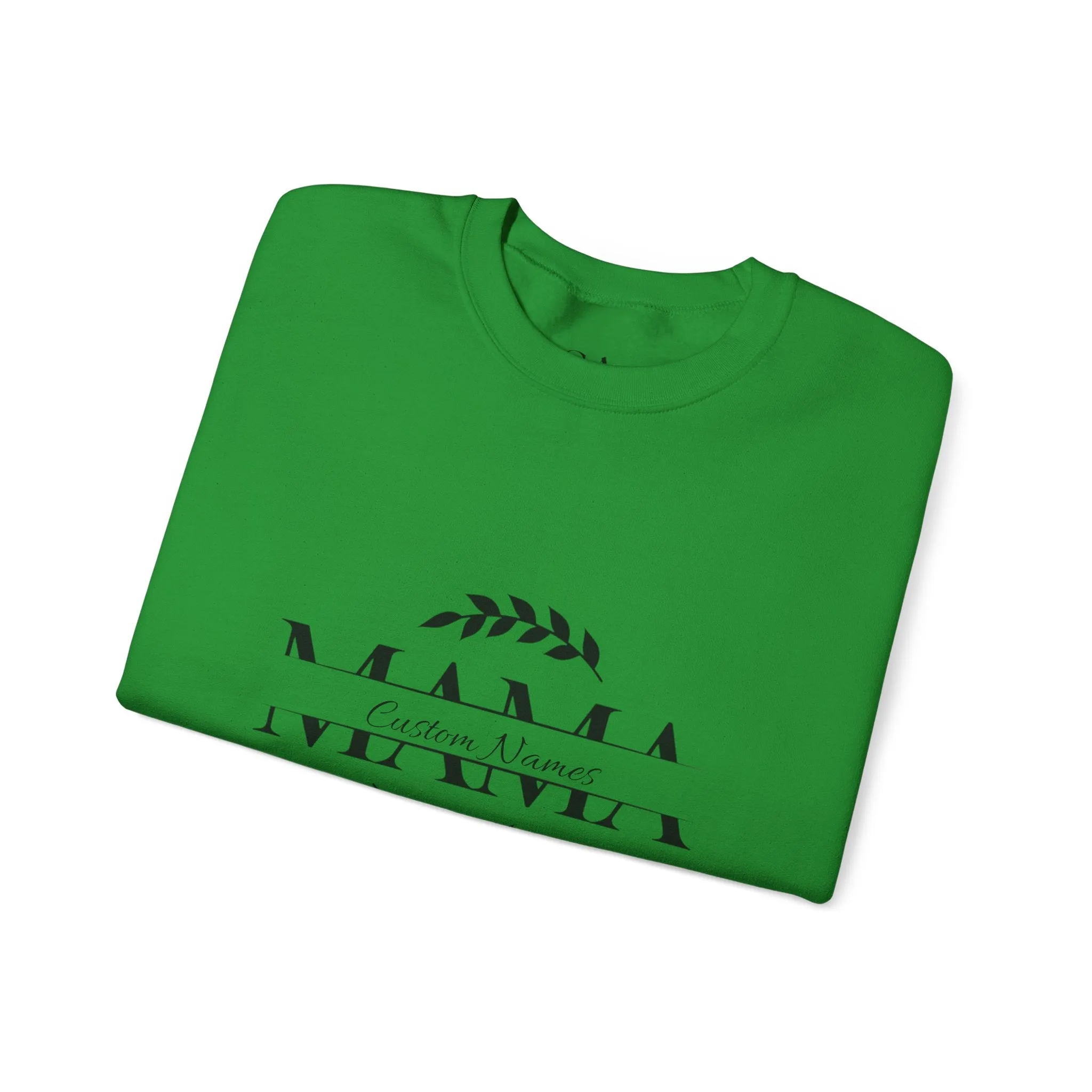Custom Names Mama Crewnrck Sweatshirt