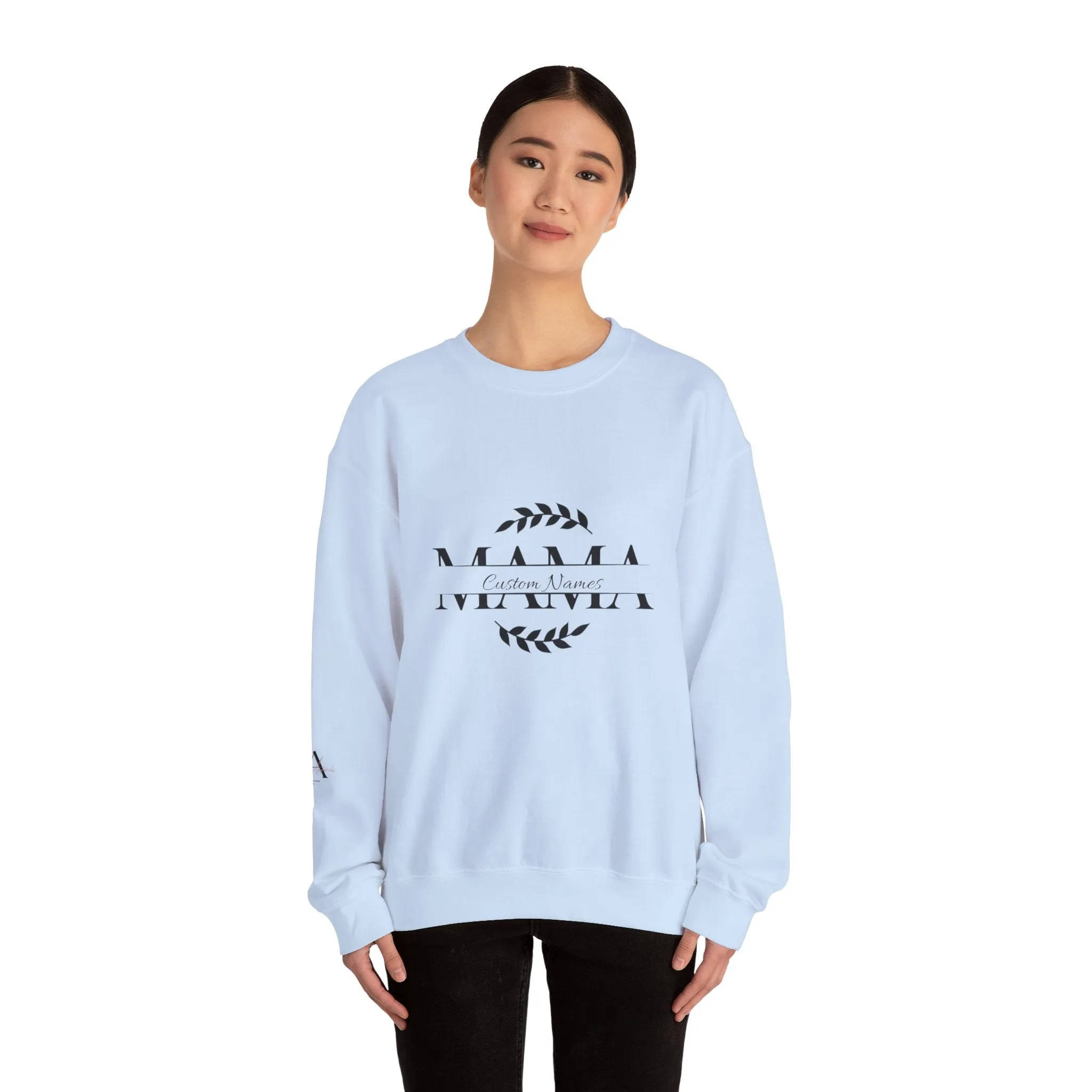 Custom Names Mama Crewnrck Sweatshirt