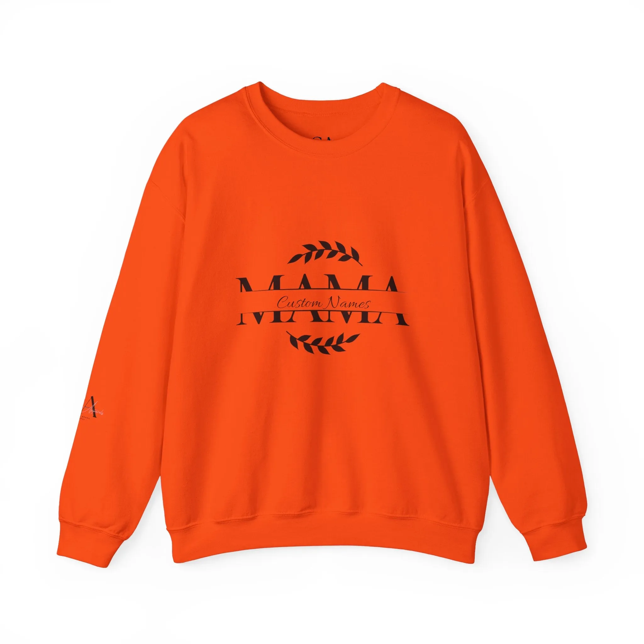 Custom Names Mama Crewnrck Sweatshirt