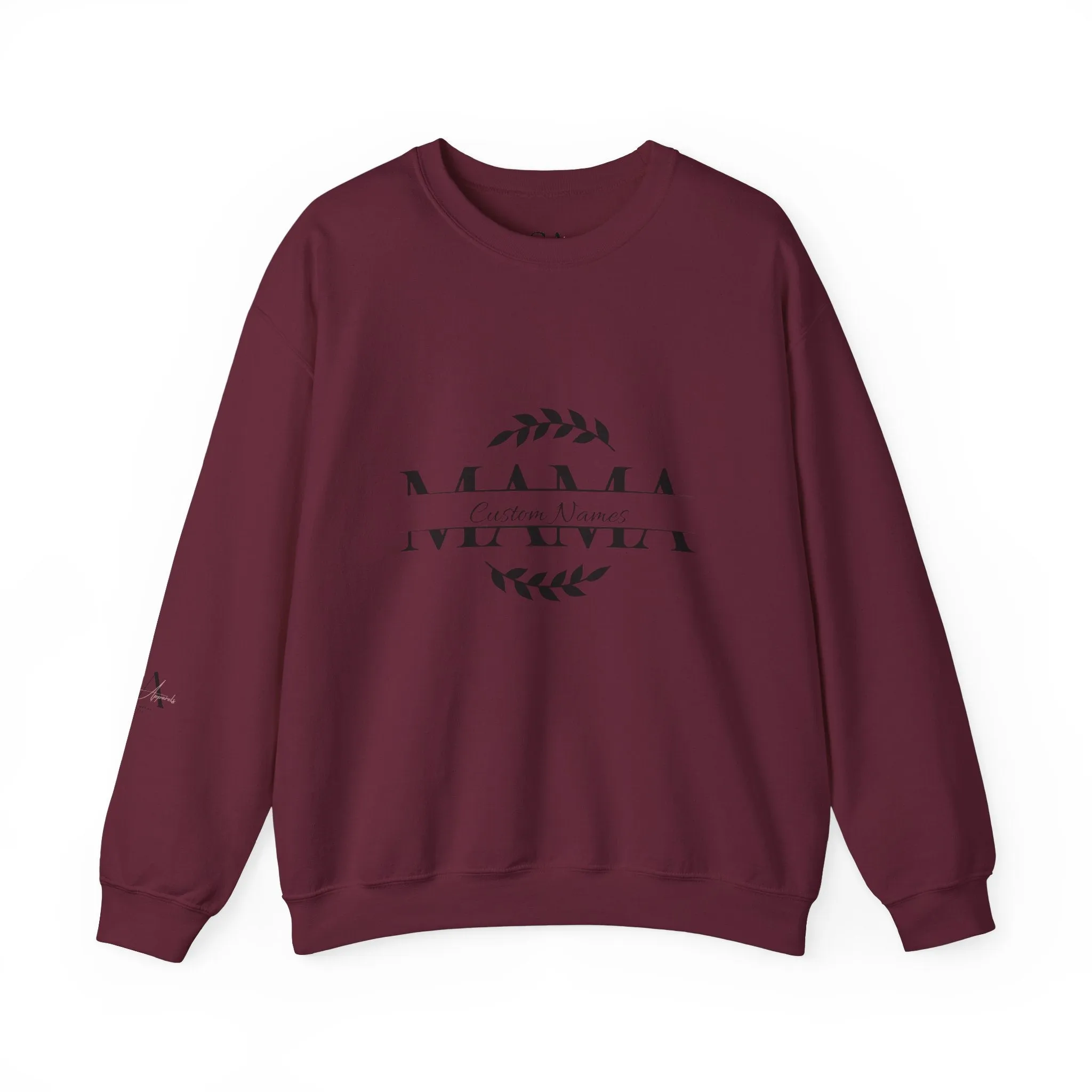 Custom Names Mama Crewnrck Sweatshirt