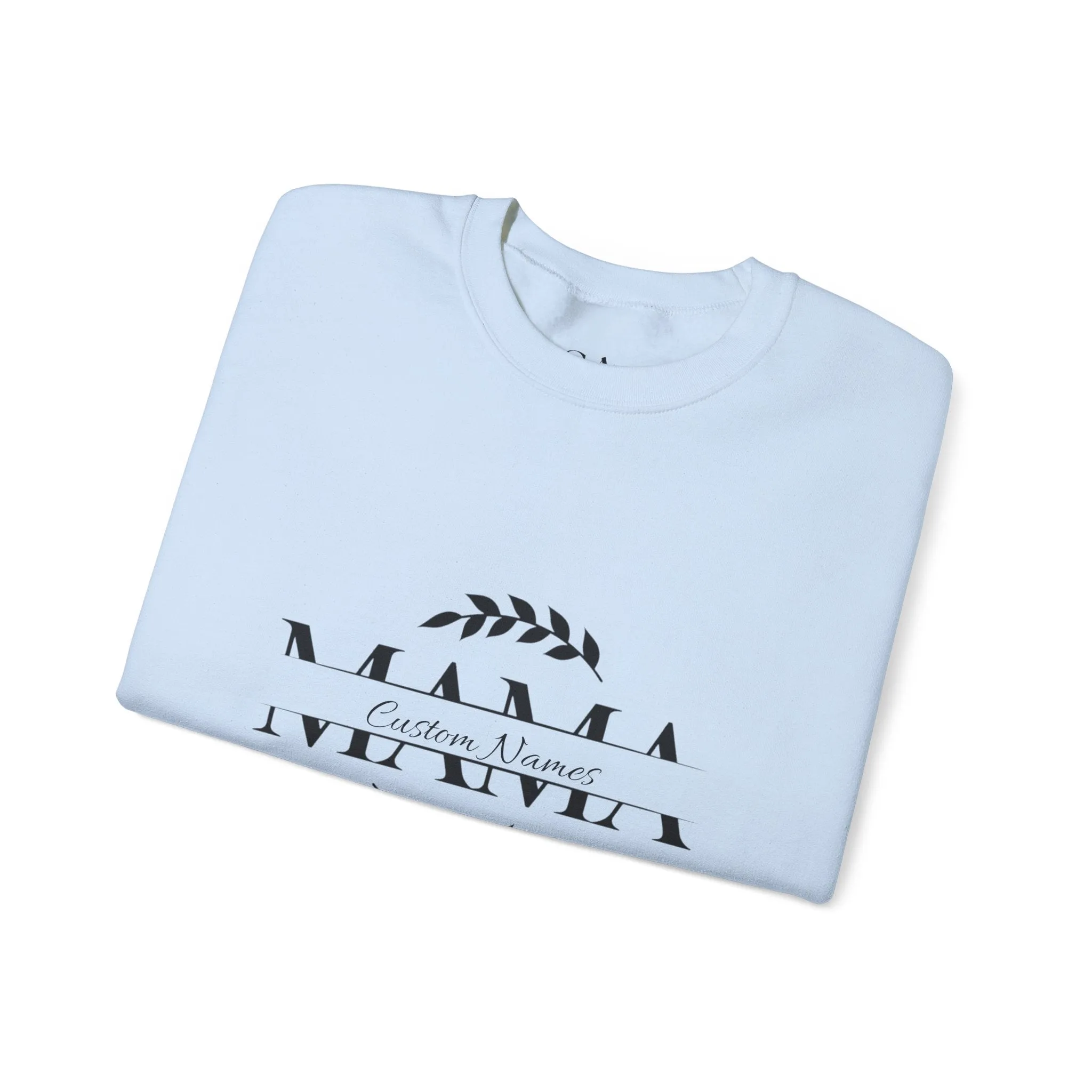 Custom Names Mama Crewnrck Sweatshirt
