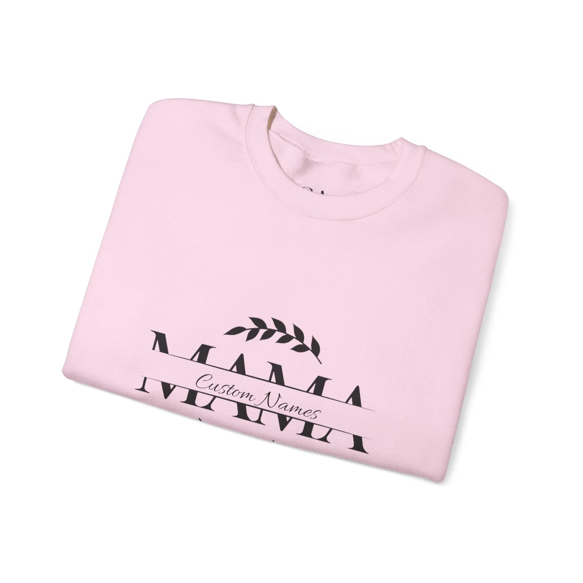 Custom Names Mama Crewnrck Sweatshirt