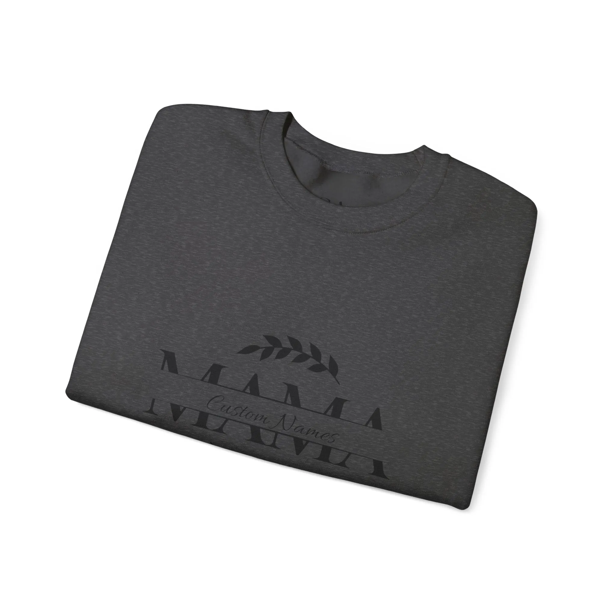 Custom Names Mama Crewnrck Sweatshirt