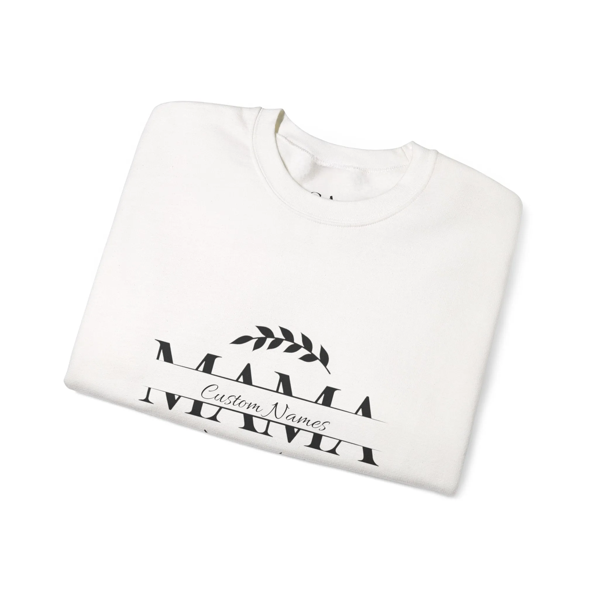 Custom Names Mama Crewnrck Sweatshirt