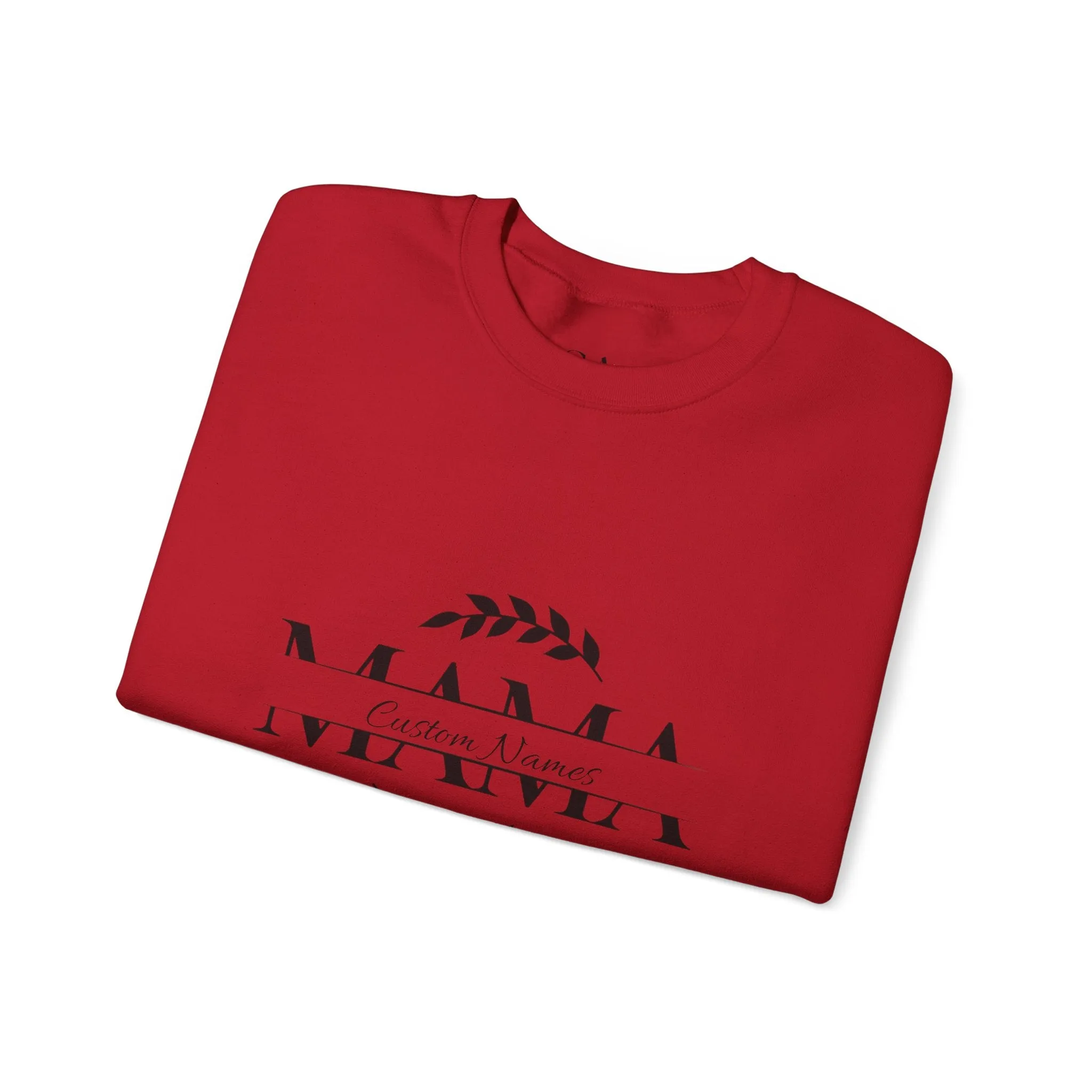 Custom Names Mama Crewnrck Sweatshirt