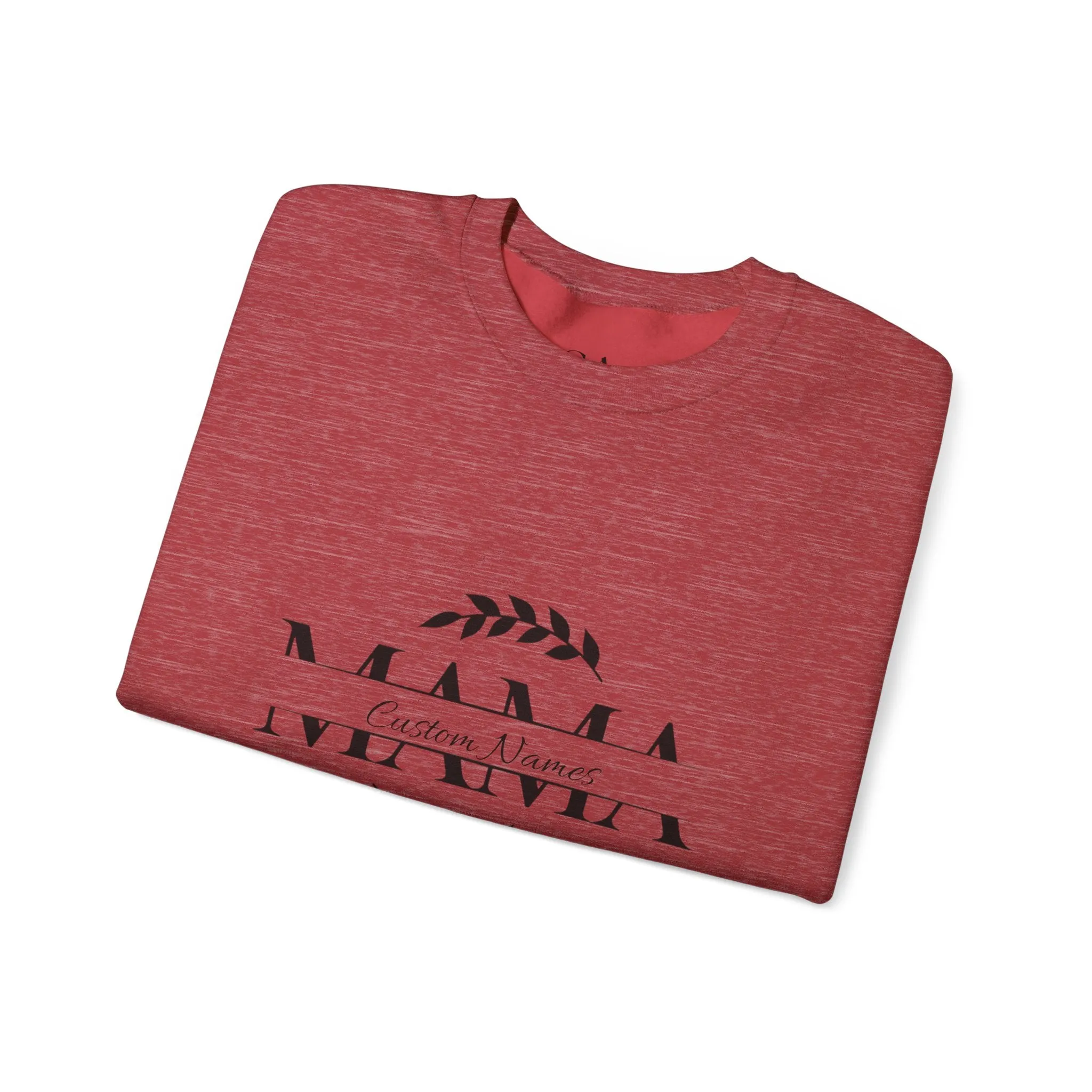 Custom Names Mama Crewnrck Sweatshirt