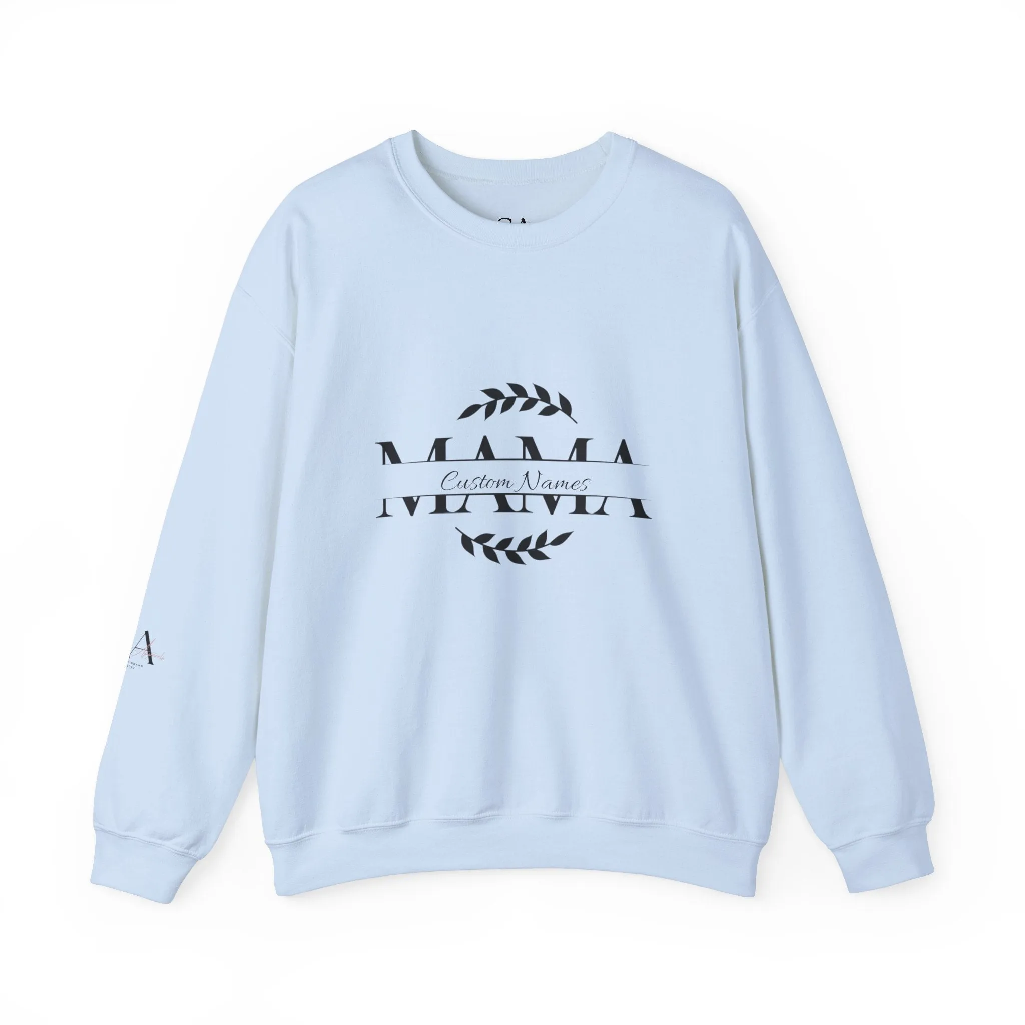 Custom Names Mama Crewnrck Sweatshirt