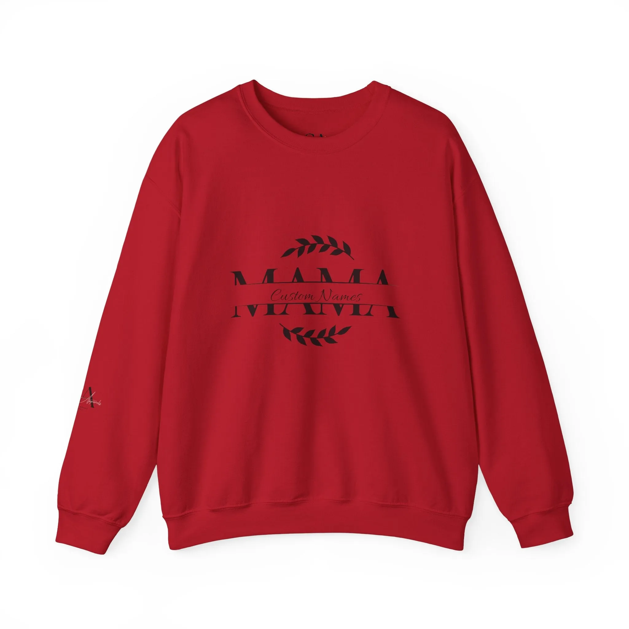 Custom Names Mama Crewnrck Sweatshirt