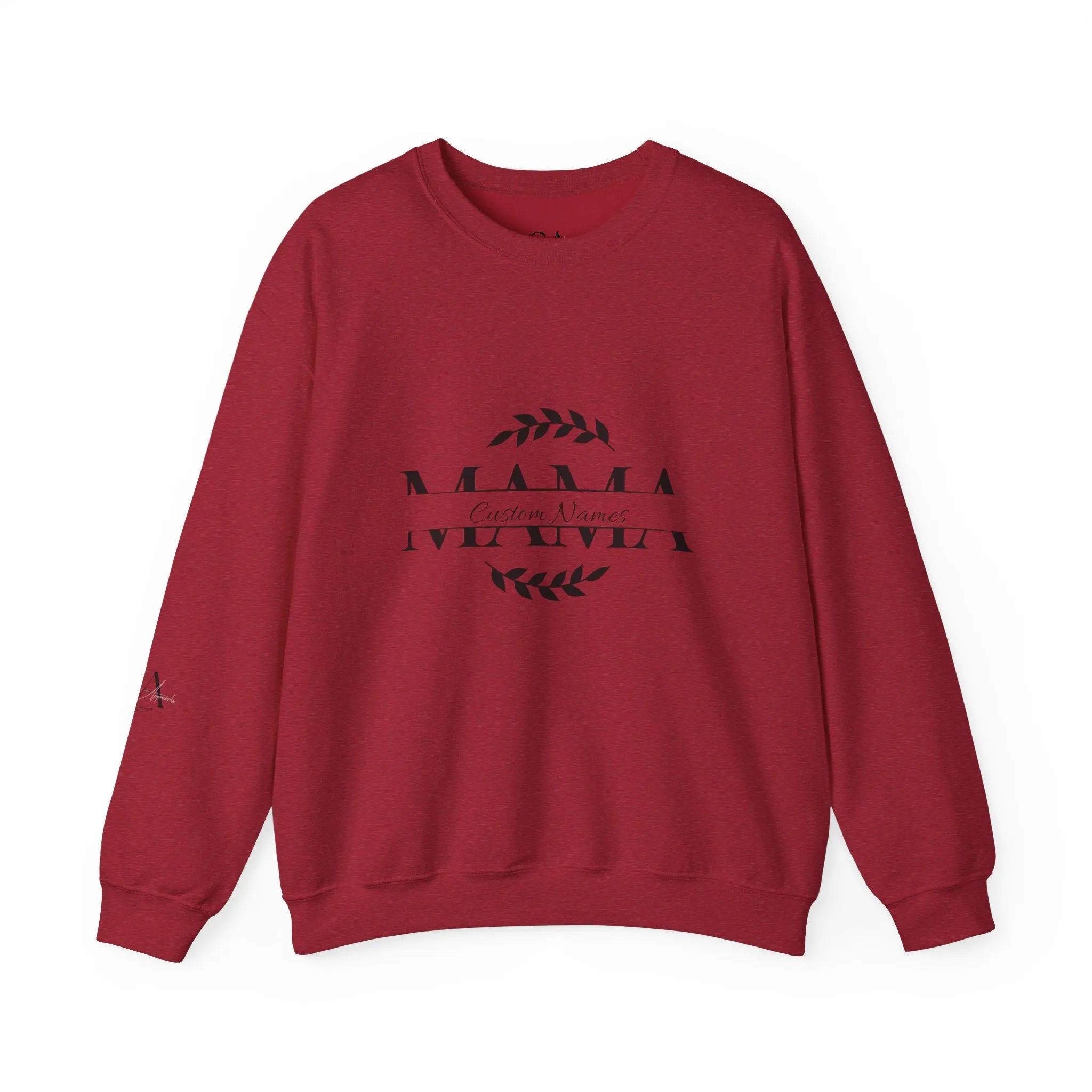 Custom Names Mama Crewnrck Sweatshirt