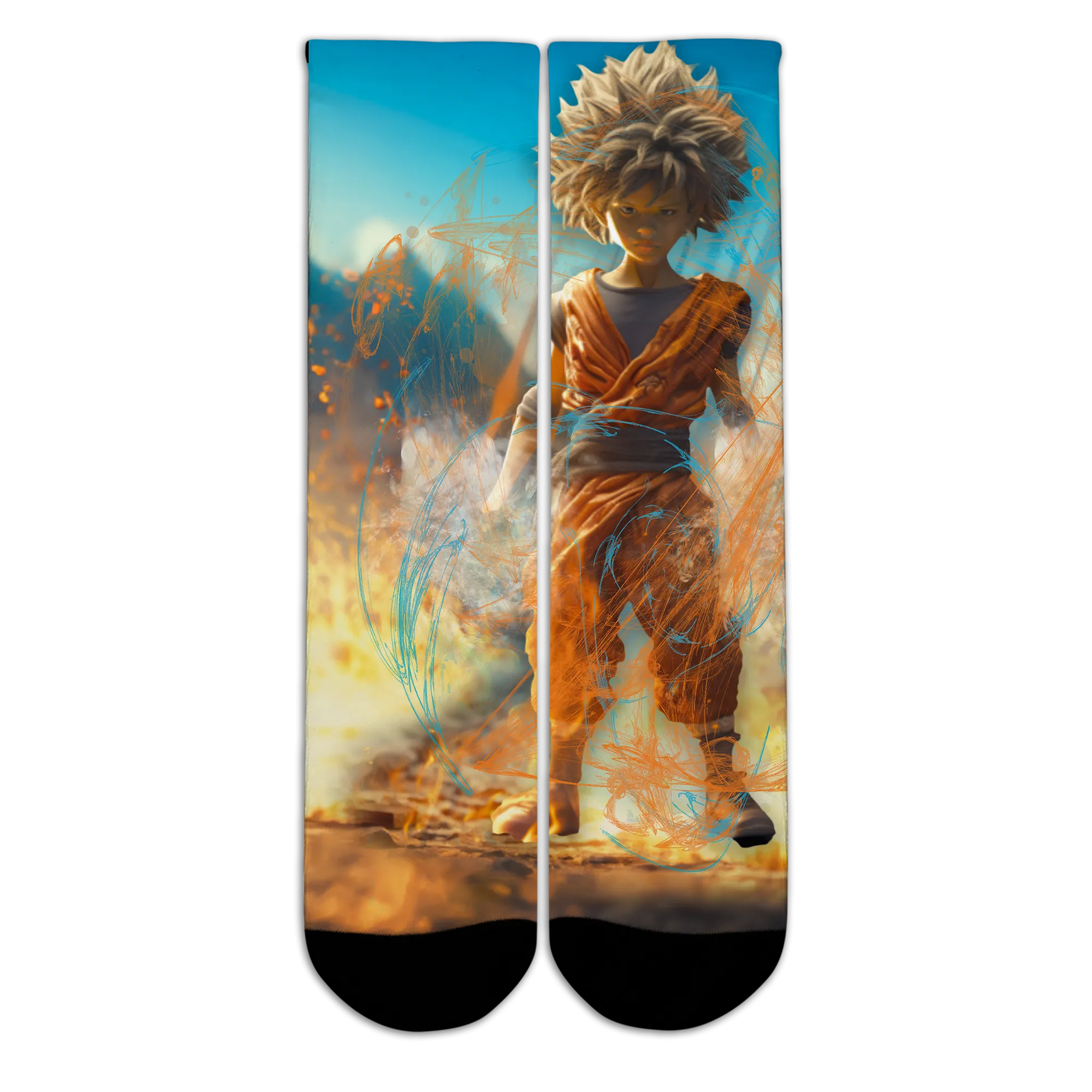 DBZ-Inspired Kids Socks