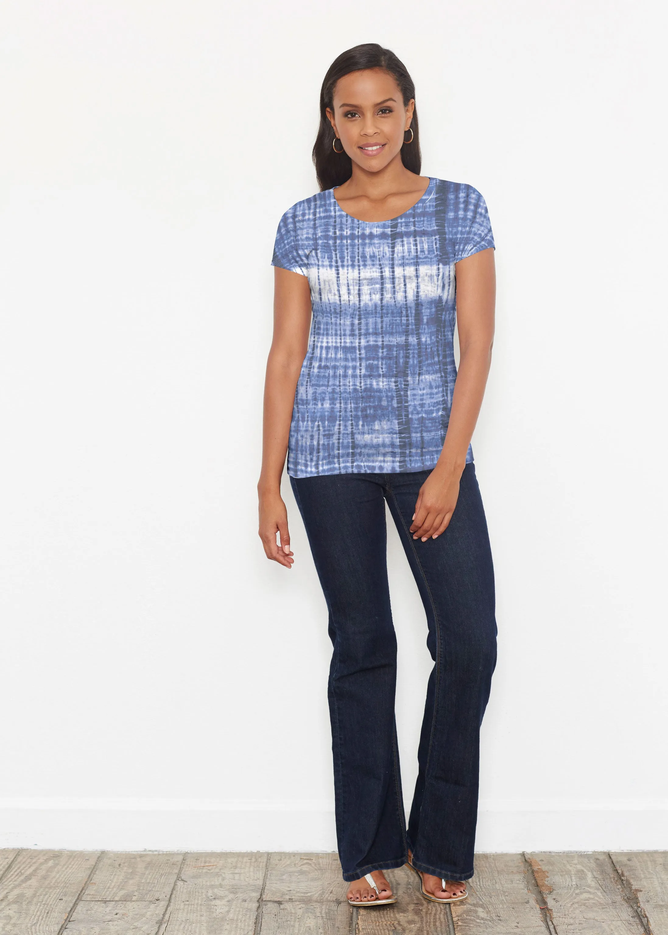 Denim Tie Dye (14230) ~ Signature Short Sleeve Scoop Shirt