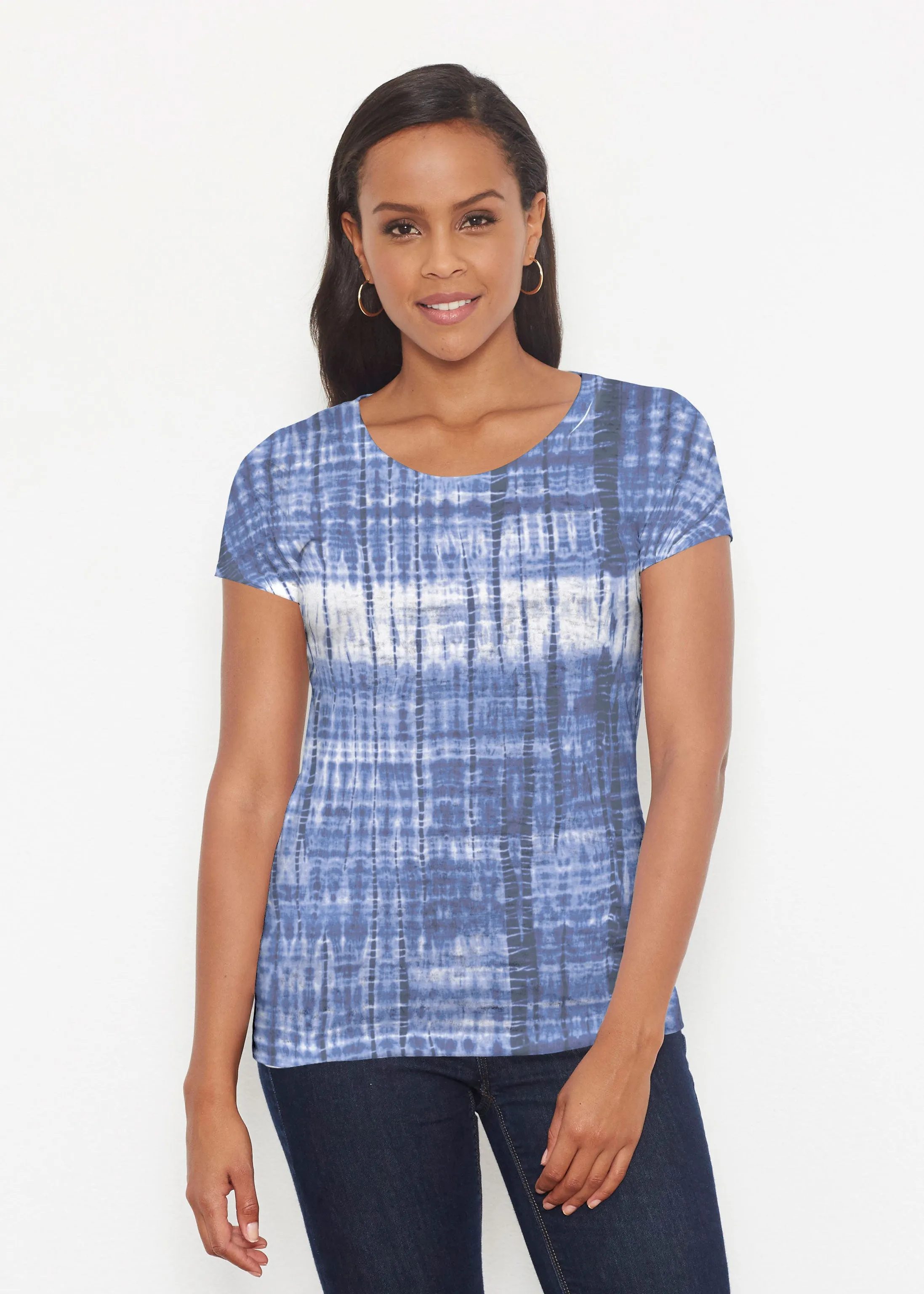 Denim Tie Dye (14230) ~ Signature Short Sleeve Scoop Shirt