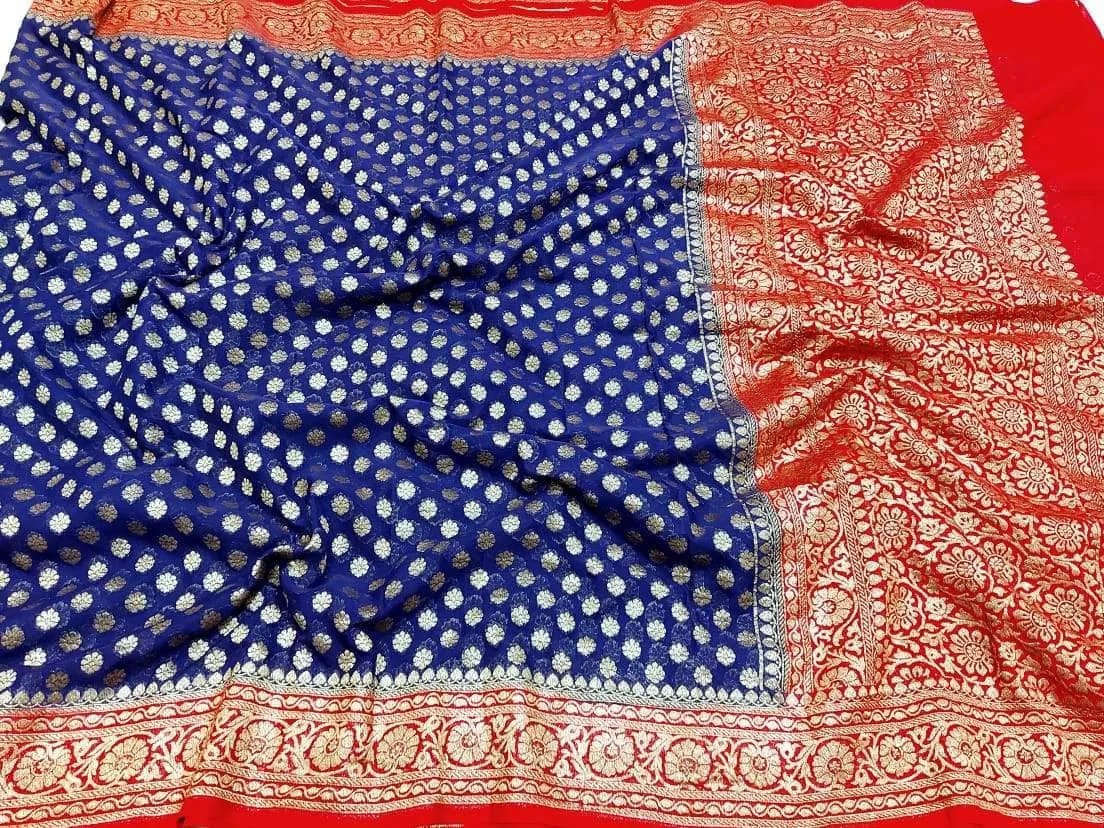 Designer Banarasi  Georgette Chiffon - Silk Saree