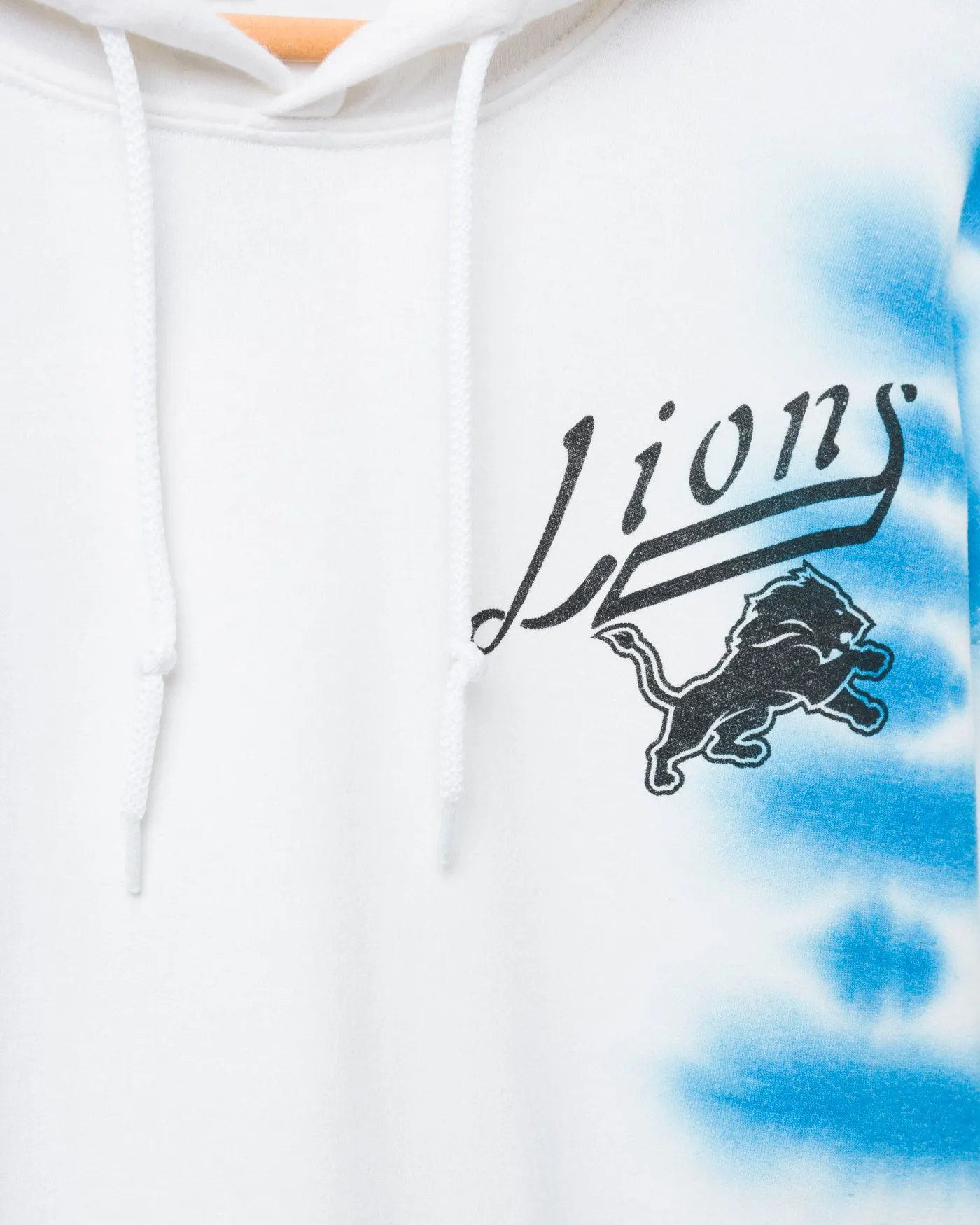Detroit Lions Stitch Tie Dye Hoodie