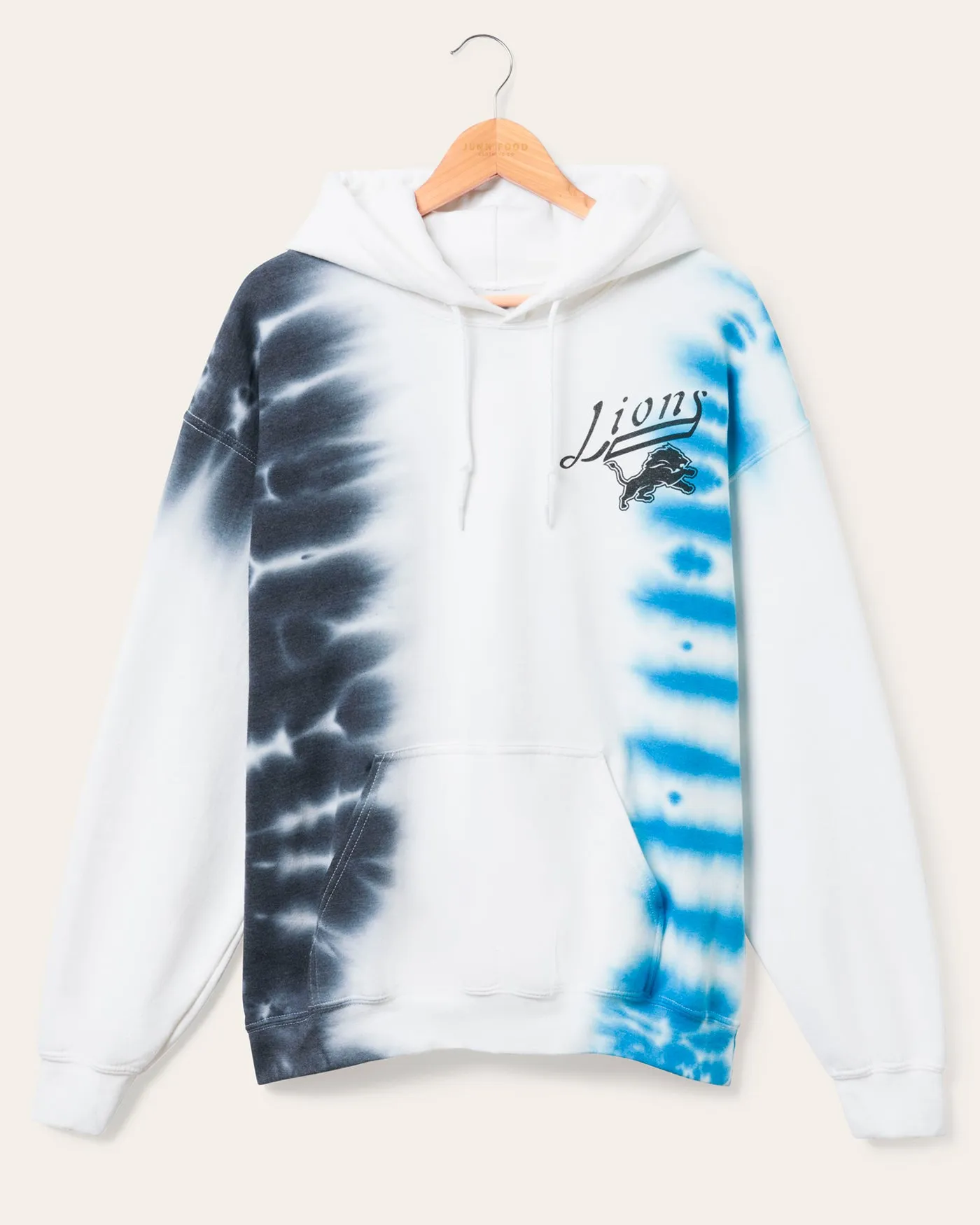 Detroit Lions Stitch Tie Dye Hoodie