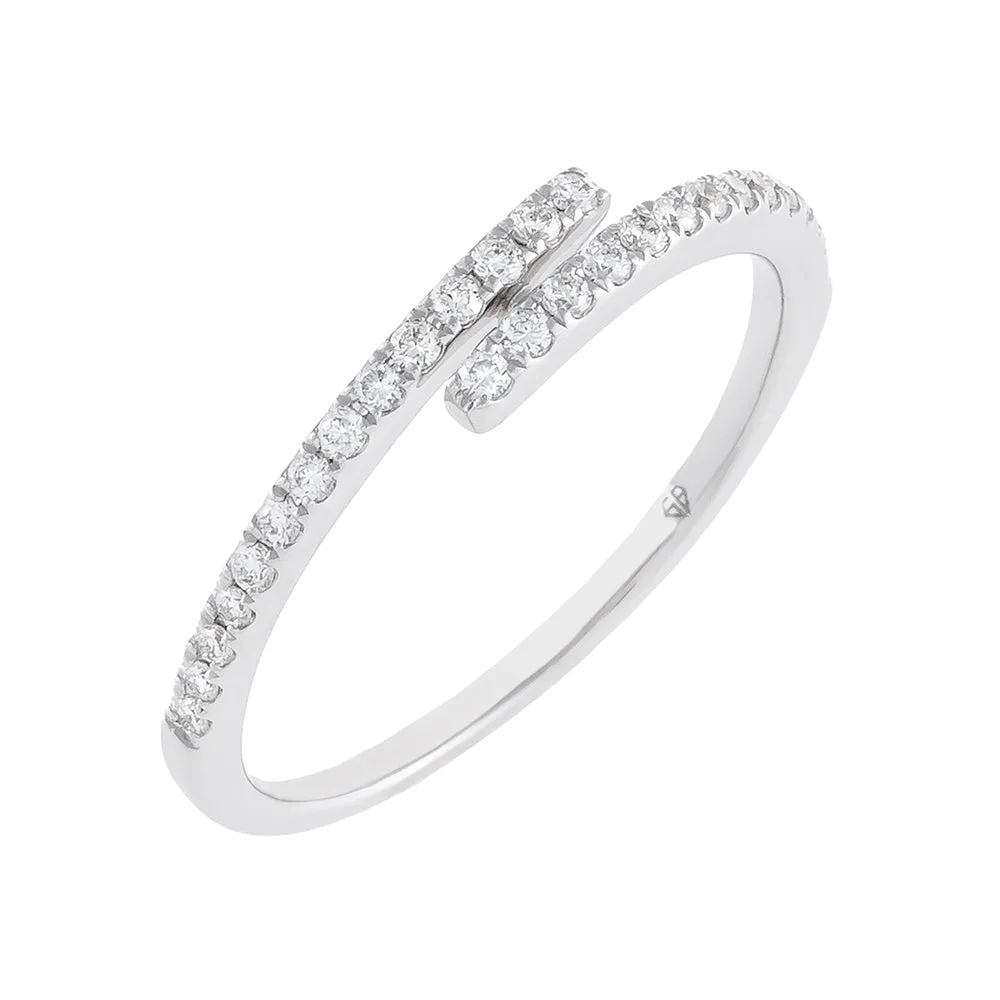 Diamond Thin Wrap Ring 14K
