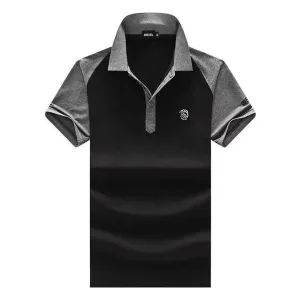 DSL Custom Fit Warrior Head Logo Designed Polo - Black