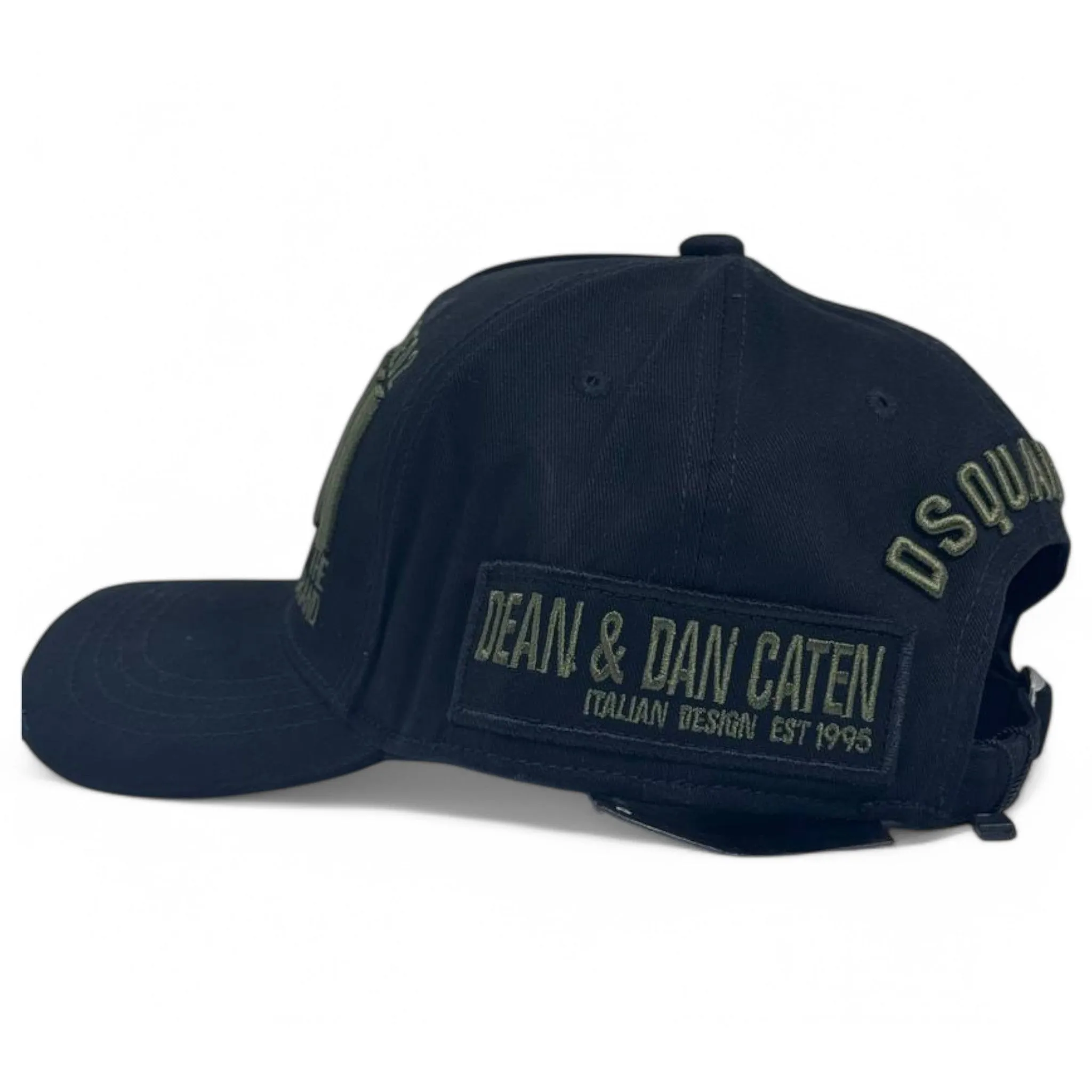 Dsquared2 ICON Black Embroidered Cap – Statement Streetwear
