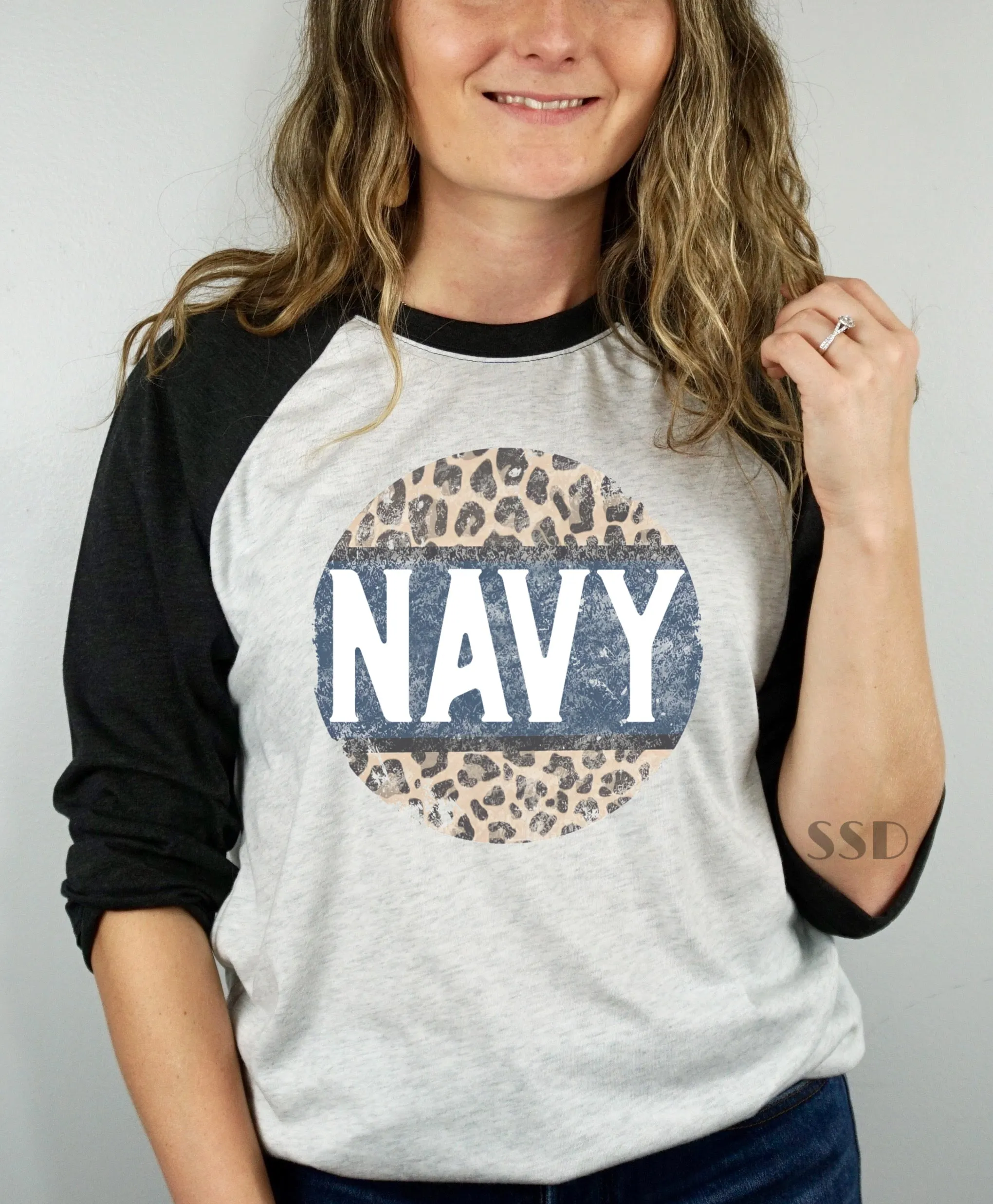 *DTF* Leopard Navy Transfer