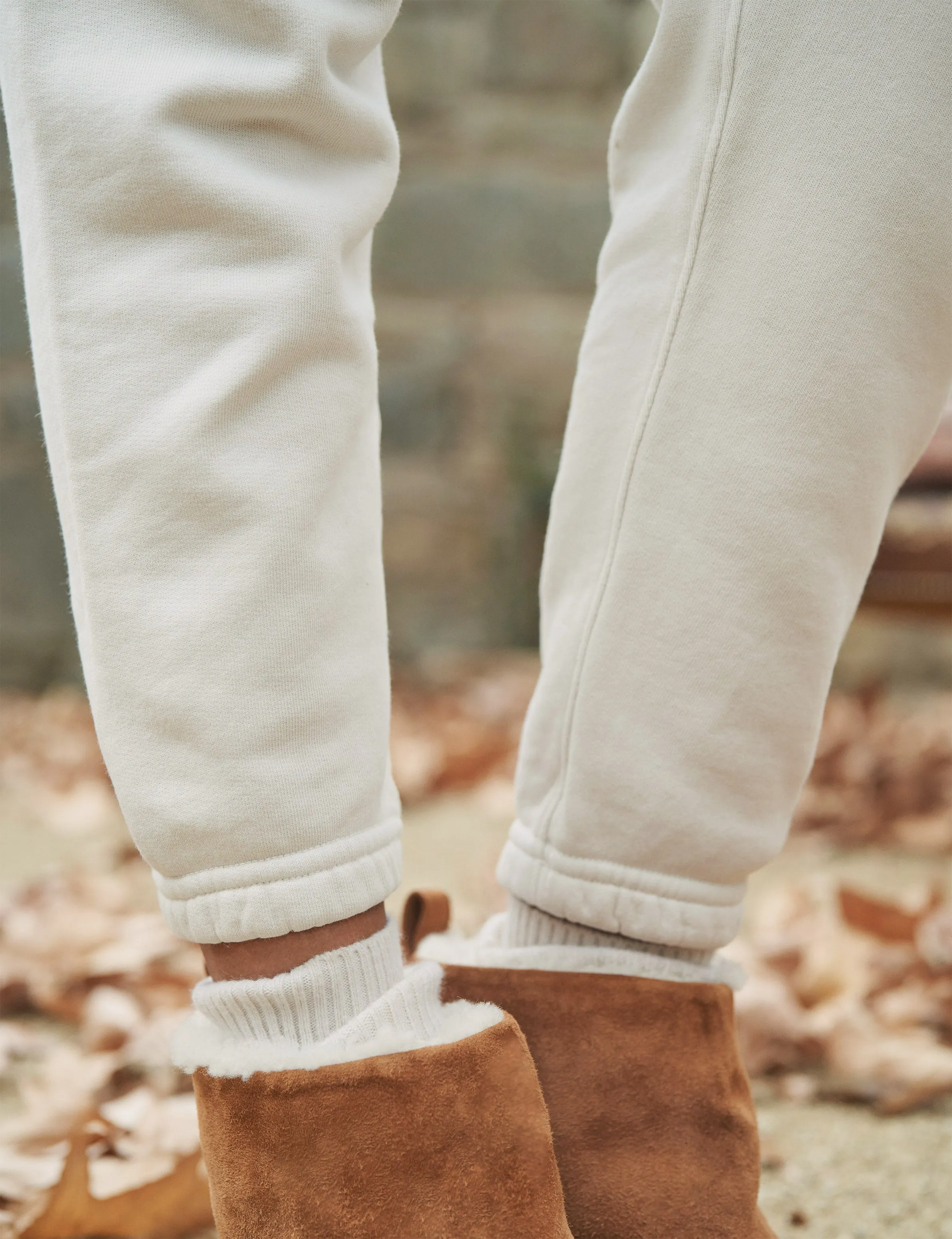 EAMON Vintage White, Triple Fleece