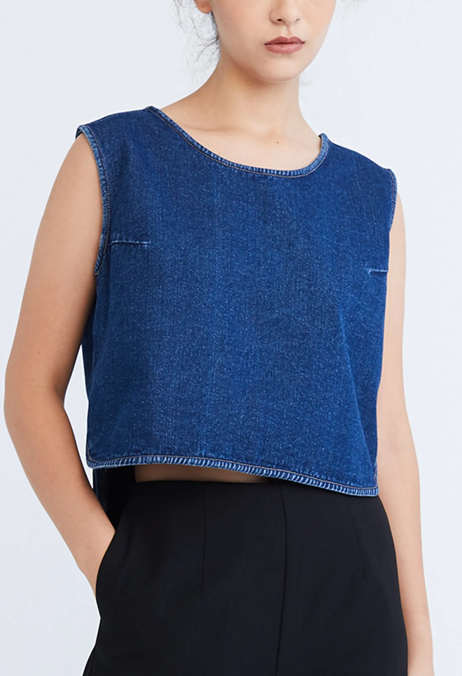 Easy Denim Tank Top