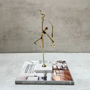Edit House & Home-Home Artisan Golden Harmony Brass Sculpture