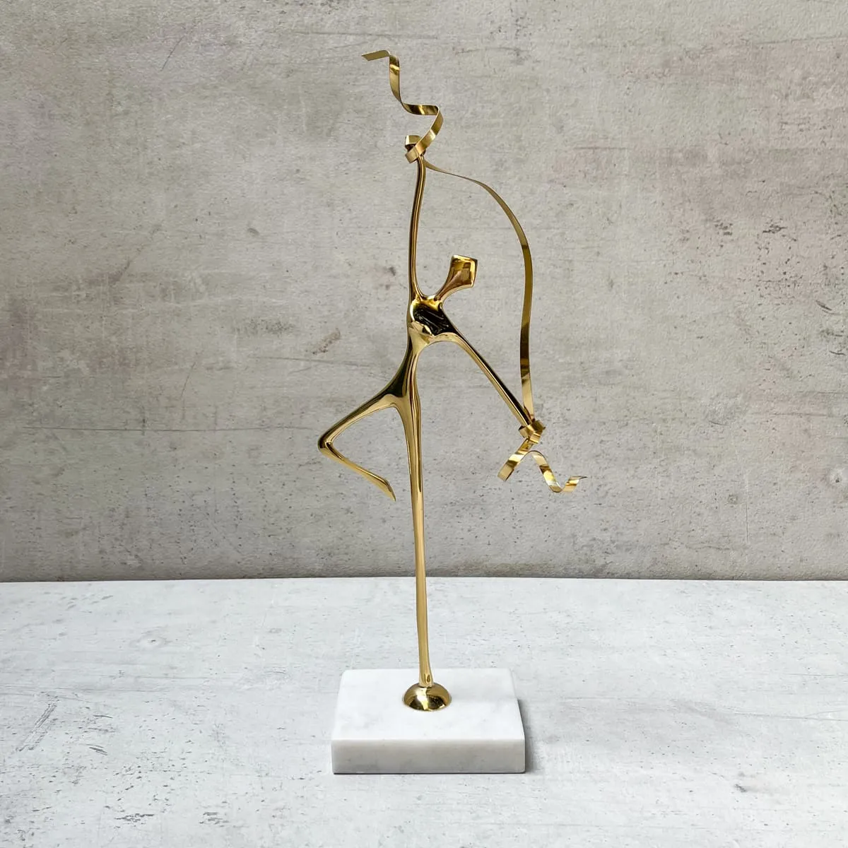 Edit House & Home-Home Artisan Golden Harmony Brass Sculpture