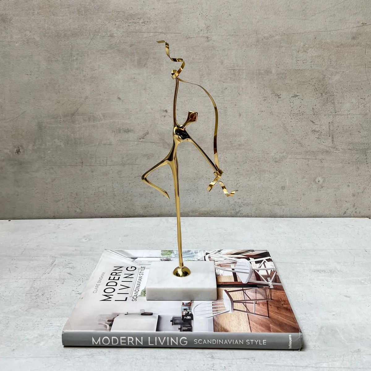 Edit House & Home-Home Artisan Golden Harmony Brass Sculpture