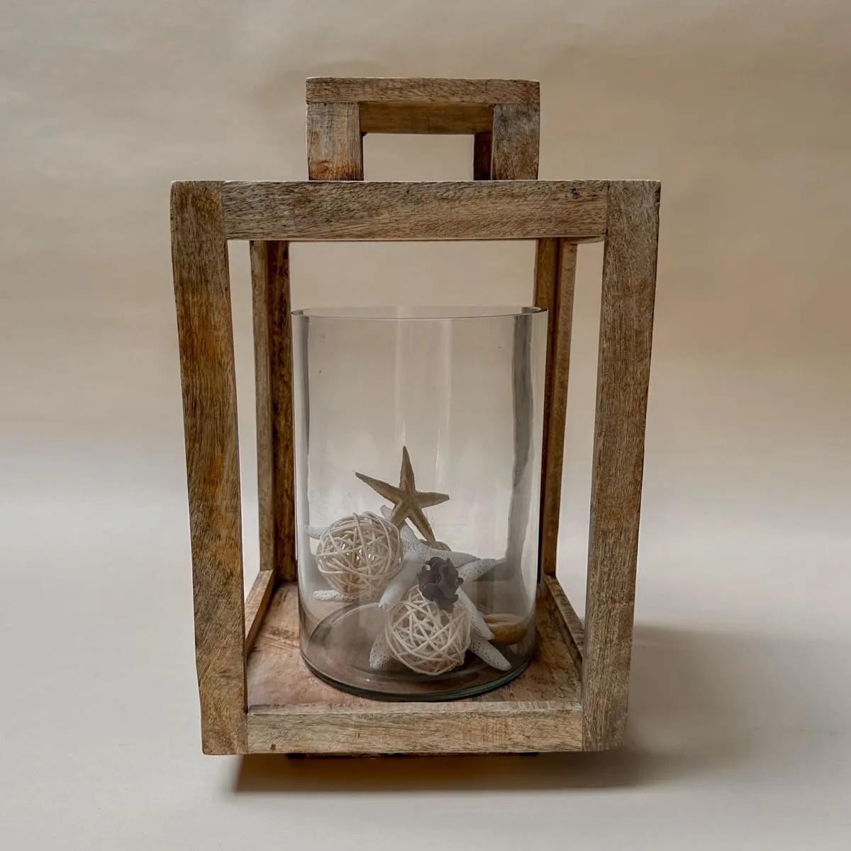 Edit House & Home-Home Artisan Terra Wooden Lantern