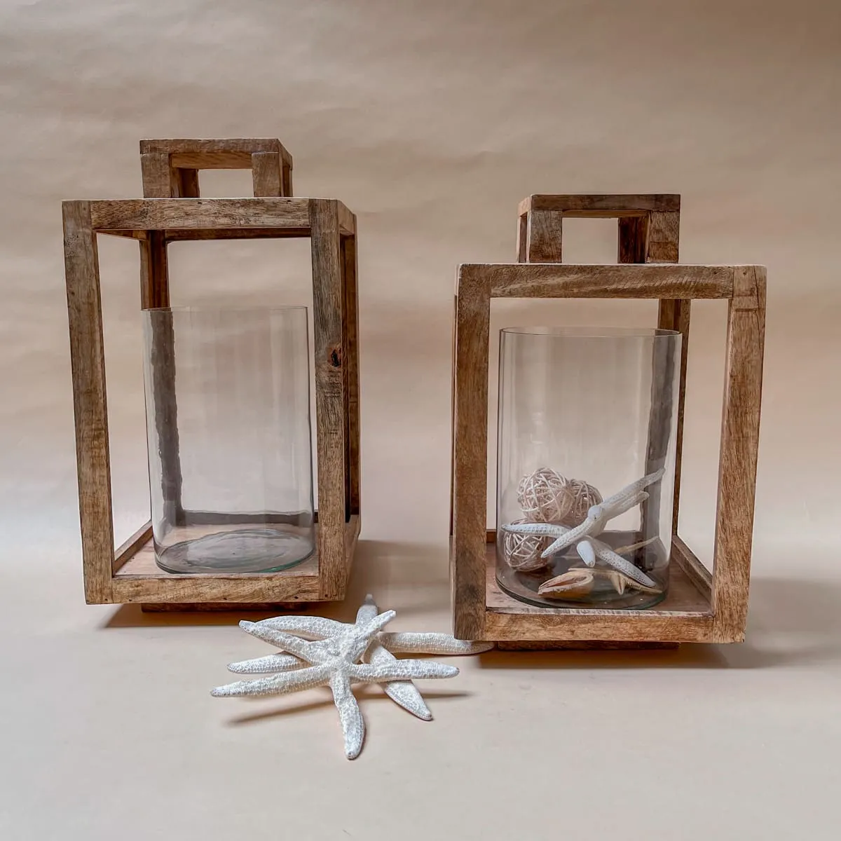 Edit House & Home-Home Artisan Terra Wooden Lantern