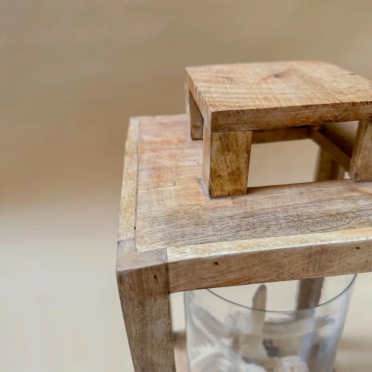 Edit House & Home-Home Artisan Terra Wooden Lantern