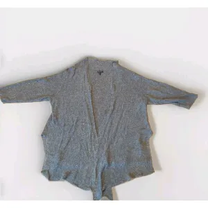 Eileen Fisher Cardigan Duster Sweater Womens 1X Brown Linen Open Lightweight