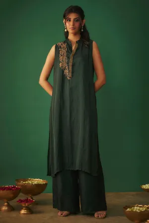 Emerald Green Kurta & Pants