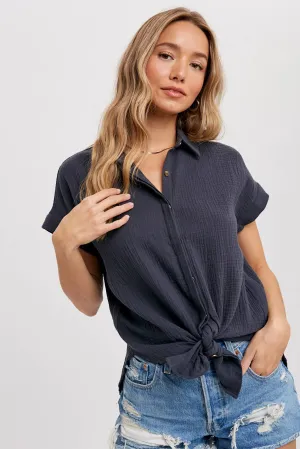 Essential Button Up Cotton Shirt