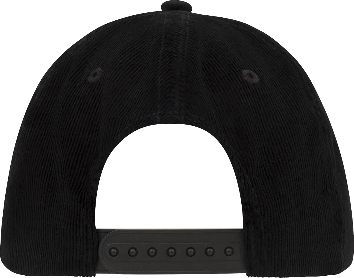 Fender® Gold Spaghetti Logo Corduroy Baseball Hat, Black, One Size