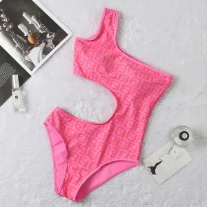 Fendi Roma Halter Side Sexy Bikini-Pink