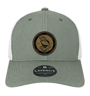Flounder Deco Performance Dark Grey White Hat
